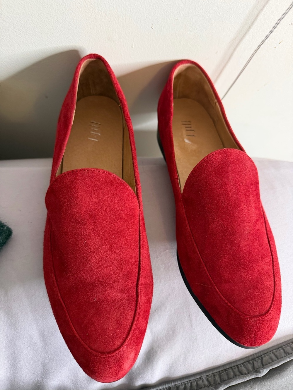 J. Jill Red Suede Women's Loafers - Picture 2 of 9